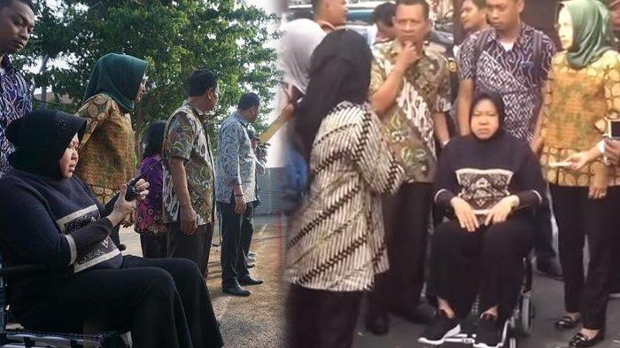 Tri Rismaharini Tetap Turun Langsung Tangani Perbaikan Jalan Gubeng Surabaya Gunakan Kursi Roda