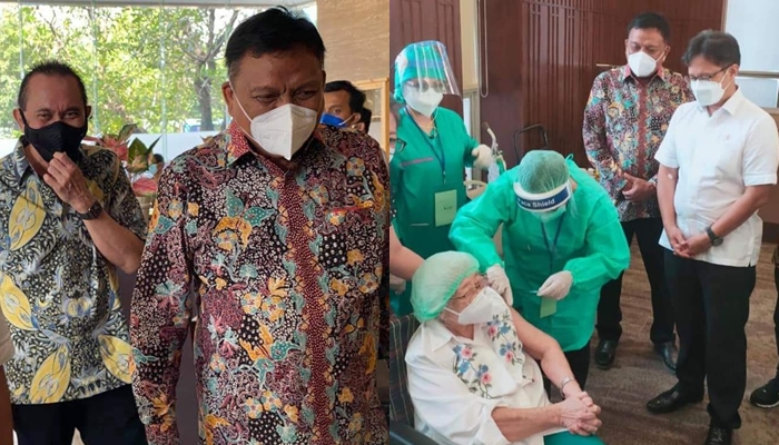 300 Lansia dan Rohaniawan Divaksinasi Covid-19 Massal di Kantor PGI