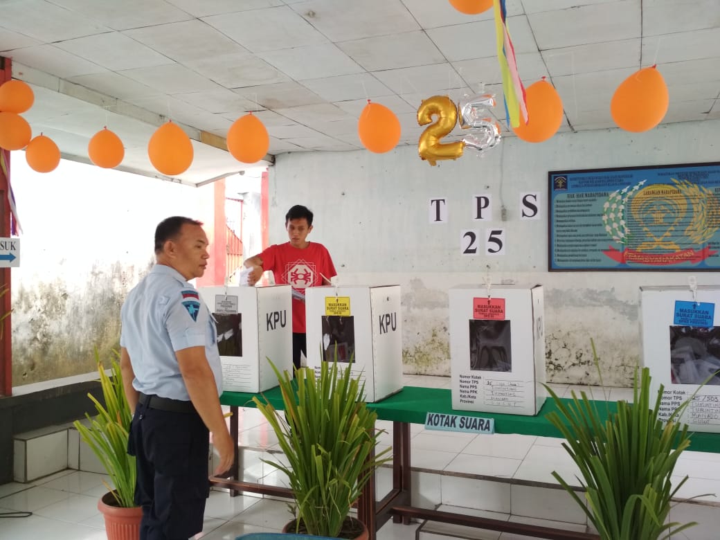 493 dari 607 Napi di Lapas Tuminting Ikut Mencoblos