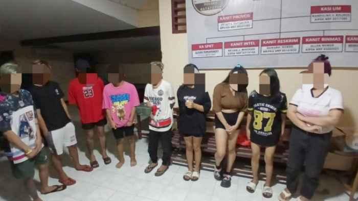 Polisi Tangkap 9 Orang Muda-Mudi yang Gelar Pesta Lem di Dermaga Ratatotok Mitra Sulut