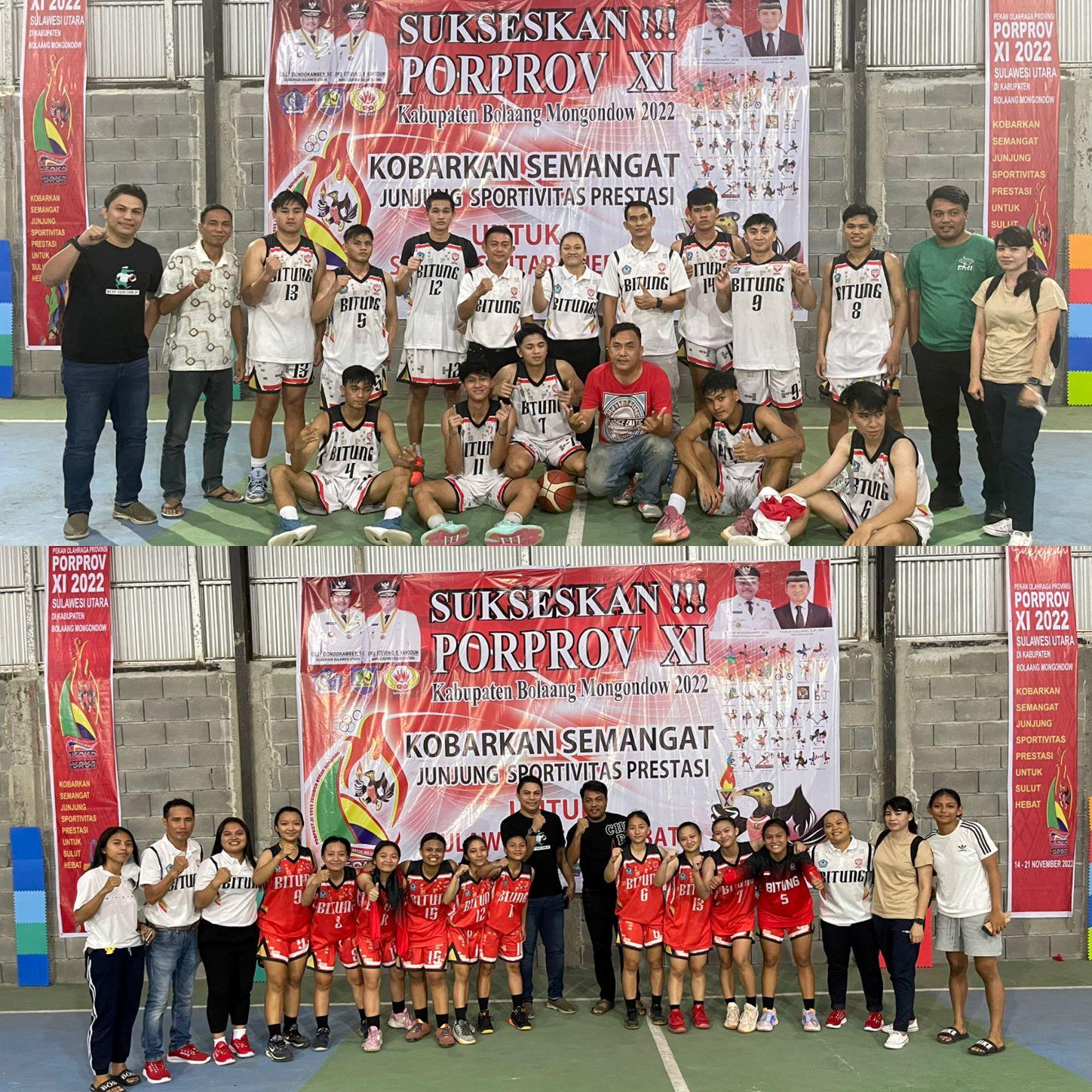 Final Dini di Laga Semifinal Basket Putra Porprov Sulut 2022, Kota Bitung vs Kota Manado