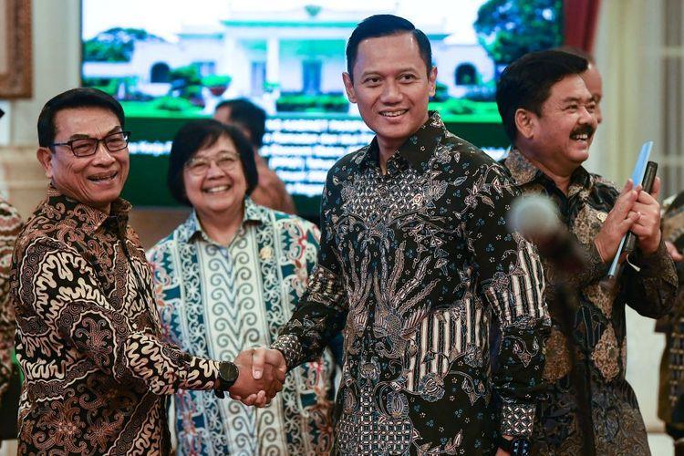 Moeldoko dan AHY Akhirnya Bertemu dan Bersalaman di Istana, Begini Kata Demokrat dan KSP