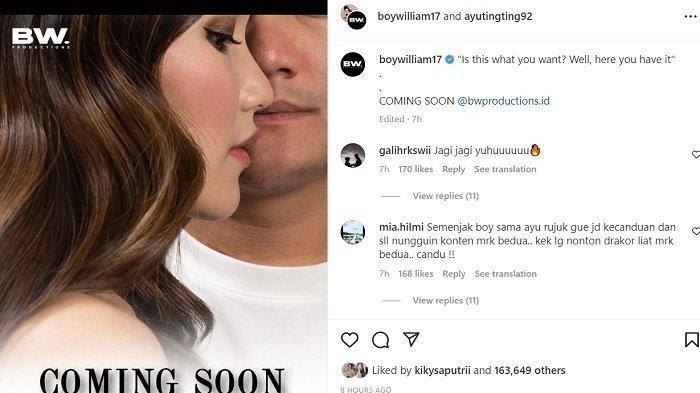 Beredar Foto Bak Prewedding Boy William dan Ayu Ting Ting, Banjir Doa dari Warganet