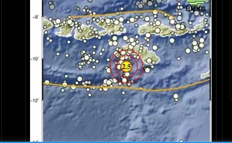 BMKG Melaporkan Gempa Bumi di Wanokaka NTT, Sabtu 9 Mei 2026