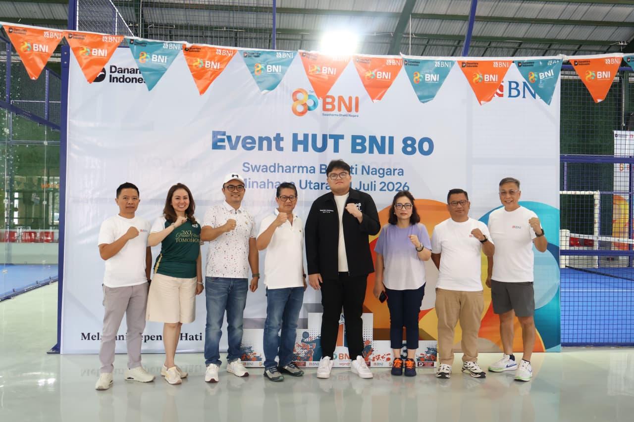 Semarak HUT ke-80, BNI Wilayah 11 Gelar BNI Customer Padel Championship, Perkuat Engagement Nasabah - Tribunmanado.co.id