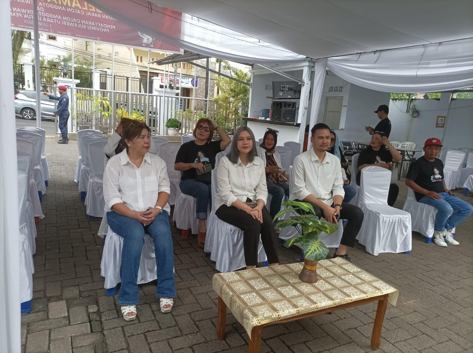 BREAKING NEWS, Bakal Calon DPD RI Cherish Herriette Mokoagow Daftarkan Diri di Kantor KPU Sulut