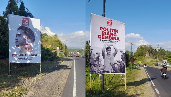 Sepanjang Jalan Ring Road I Manado Sulawesi Utara Dihiasi dengan Baliho Foto Kaesang Pangarep