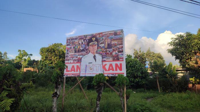 Baliho Bertuliskan Lanjutkan Bupati Minsel Frangky Wongkar Tersebar, Hingga Isu Soal Calon Wakil