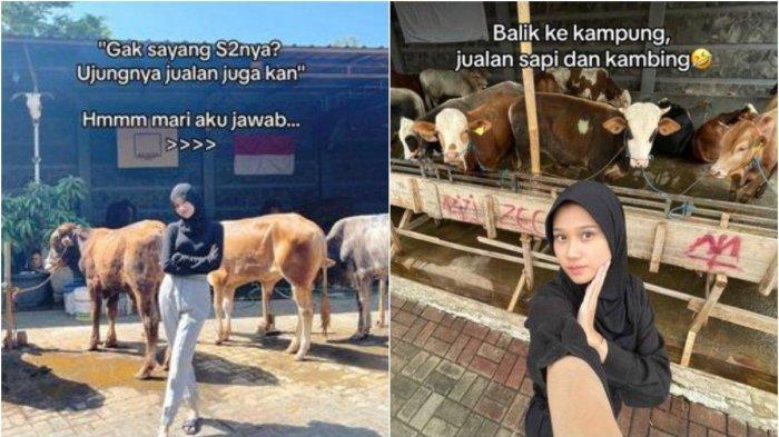 Sosok Azhyra Gadis Lulusan S2 di Jepang yang Viral karena Jualan Sapi Kambing buat Qurban Idul Adha