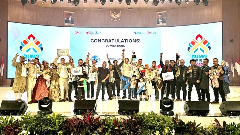 Unjuk Bakat dan Talenta, Band Pegadaian Raih Juara 3 Ajang BUMN Fest 2023