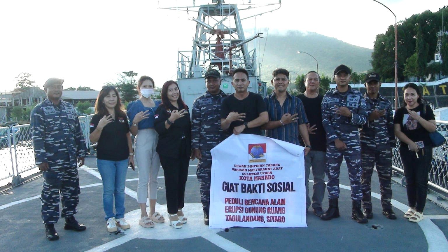 Peduli Sesama, Barmas Manado Sulawesi Utara Berikan Bantuan kepada Warga Tagulandang Sitaro