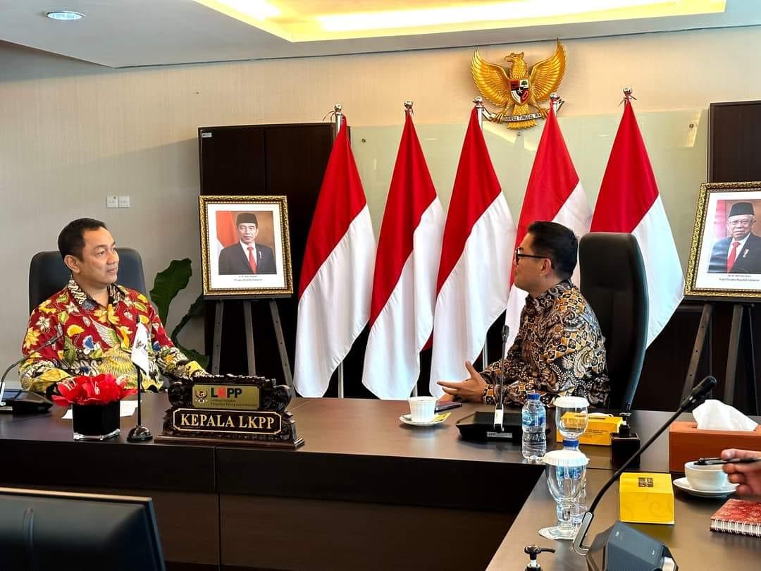 Bupati Minut Berkunjung ke LKPP, Joune Ganda Berupaya Capai Target ITKP Predikat Sangat Baik