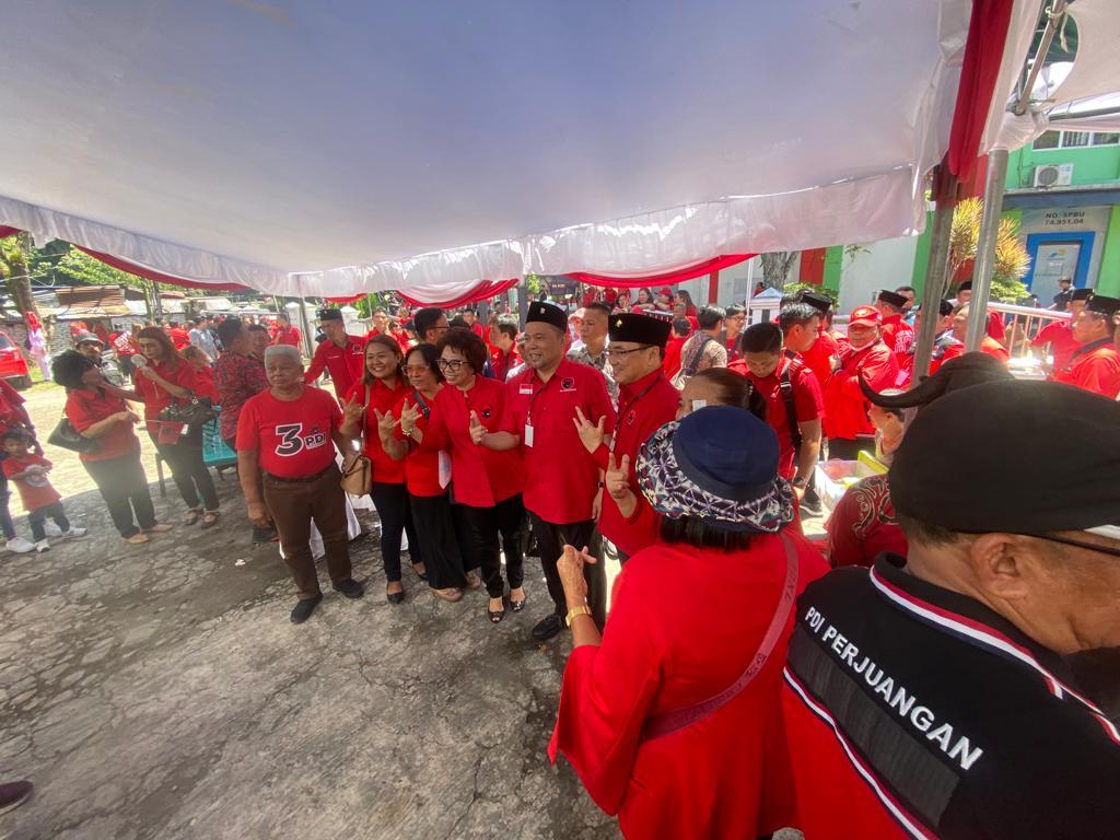 PDIP Kota Manado Targetkan 50 Persen Kursi di DPRD