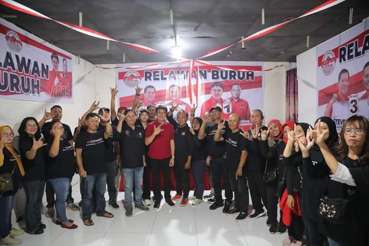 AARS Kukuhkan Relawan Buruh SK ADT dan AARS Manado