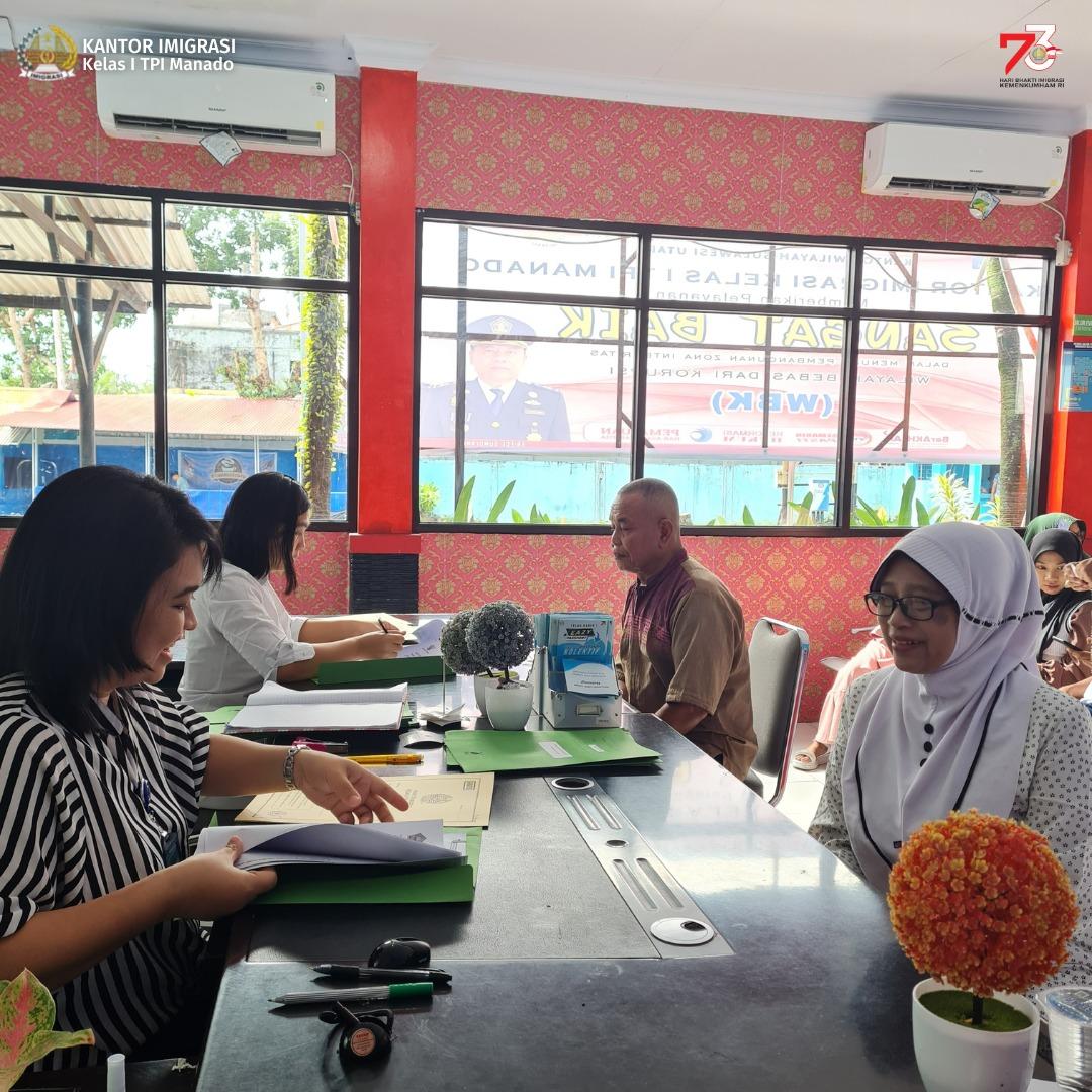 Kantor Imigrasi Manado Sulawesi Utara Hadirkan Pelayanan Paspor bagi Calon Jemaah Haji di Hari Sabtu