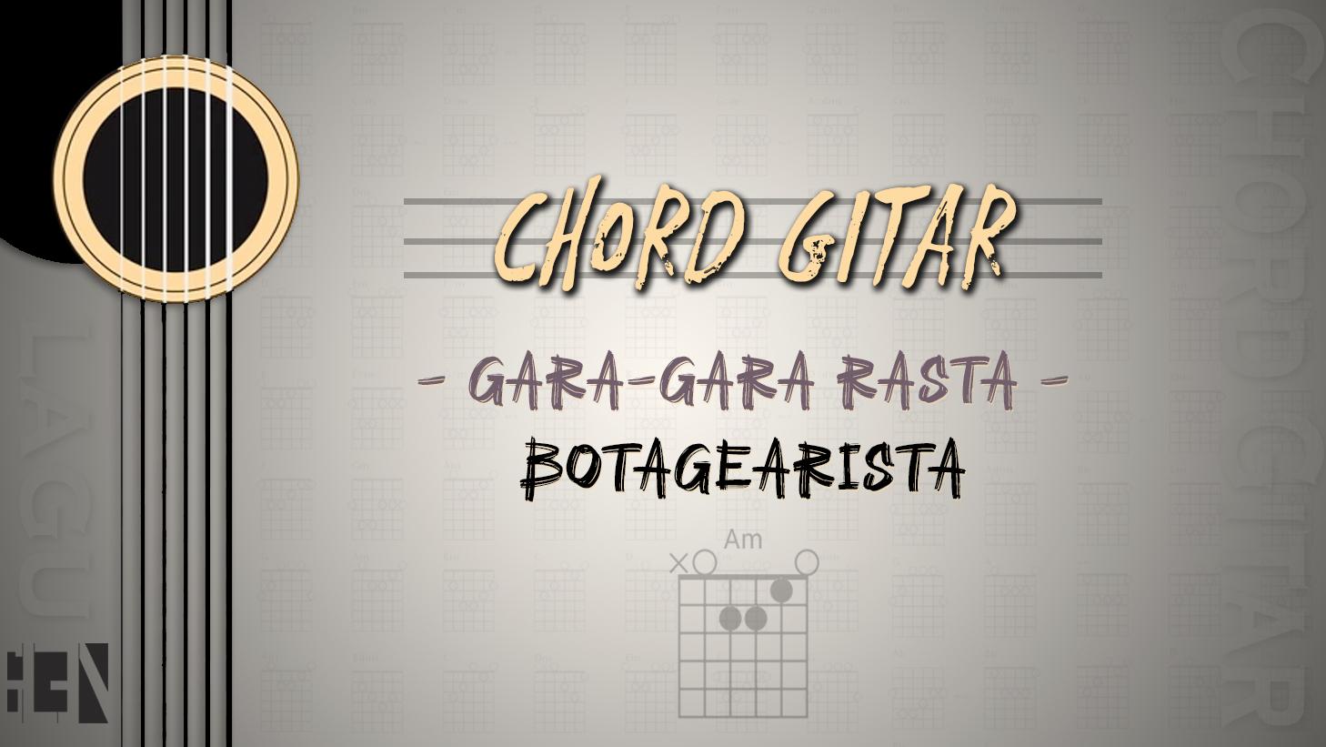 Chord Lagu Gara-gara Rasta - Botagearista - Kunci Am