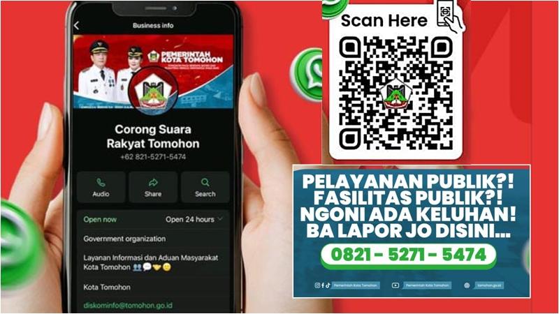 Wali Kota Tomohon Cetuskan Corong Suara Rakyat, Warga Bisa Lapor Keluhan via WhatsApp - Tribunmanado.co.id