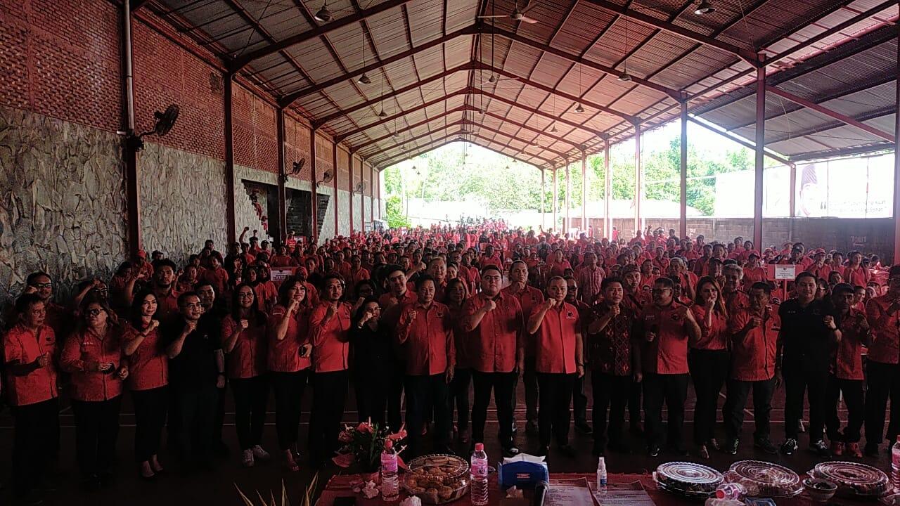 PDIP Minut Bakar Semangat Kader, Gaungkan Hattrick dan GAMA Menang