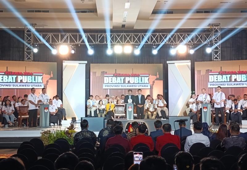 Debat Publik Pilgub Sulawesi Utara Tuntas, KPU: Silahkan Masyarakat Nilai Visi Misi dan Program