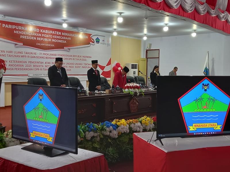Joune Ganda dan Kevin Lotulung Hadir dalam Rapat Paripurna DPRD Minut Sulawesi Utara