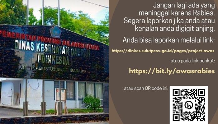 Dinkes Sulawesi Utara Buka Layanan Pengaduan Warga yang Kena Gigitan Anjing, Ini Caranya