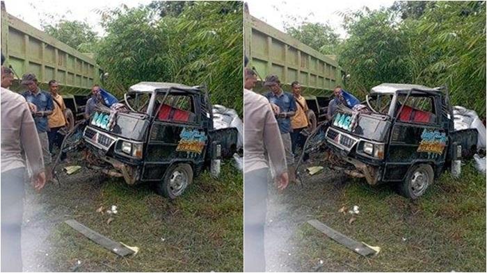 Kecelakaan Maut Pukul 11.00 WIB, Sopir Tewas Seketika, Truk Tabrak Pikap Lalu Terpental