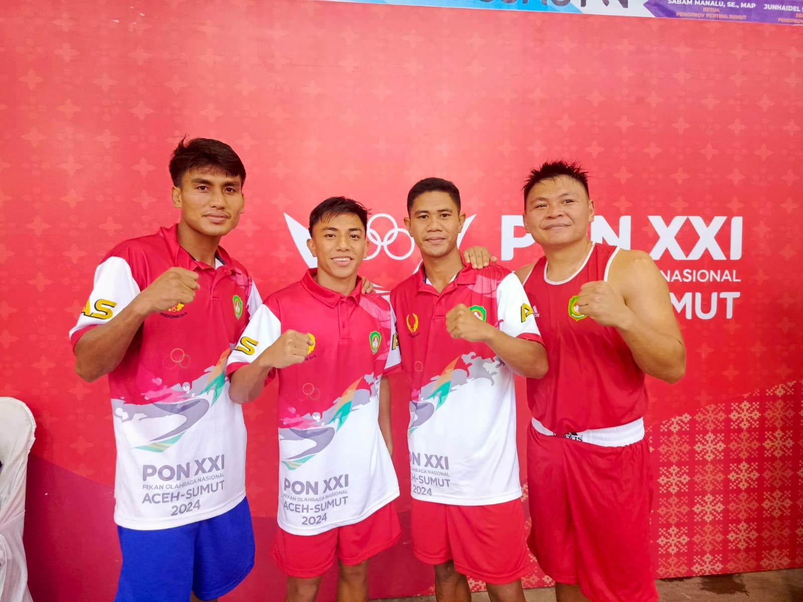 Breaking News : 4 Petinju Sulawesi Utara Melaju ke Final PON XXI 2024 Aceh Sumut