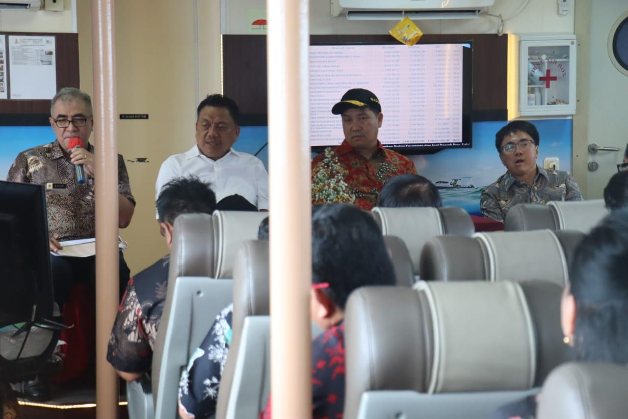 Evaluasi Anggaran Pemprov Sulawesi Utara Berlangsung di Atas Kapal Nirmala Bahari I