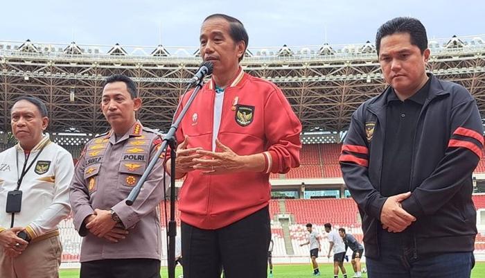 Sepak Bola Indonesia Terancam, Erick Thohir Bertemu Jokowi, Jelaskan Hasil Pertemuan dengan FIFA