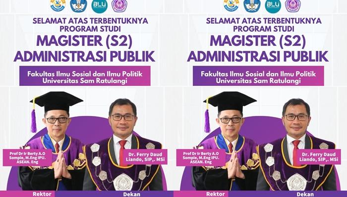 Terobosan Baru, FISIP Unsrat Manado Dirikan Program Studi Magister Administrasi Publik