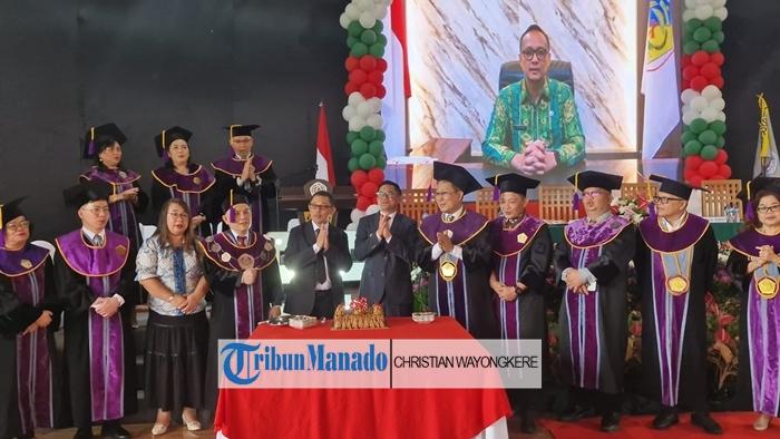 Puncak Dies Natalis ke-65 FEB Unsrat Manado, Rektor Ajak Tingkatkan Kualitas Pendidikan dan Inovasi