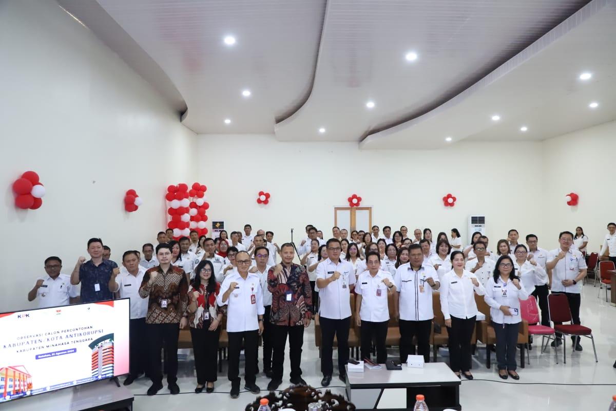 Pemkab Mitra Sulawesi Utara Terpilih dalam Program Percontohan Kabupaten Antikorupsi dari KPK RI