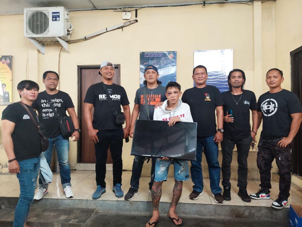 BREAKING NEWS: Gasak 1 Buah Televisi, Pria Asal Mapanget Langsung Ditangkap Polresta Manado