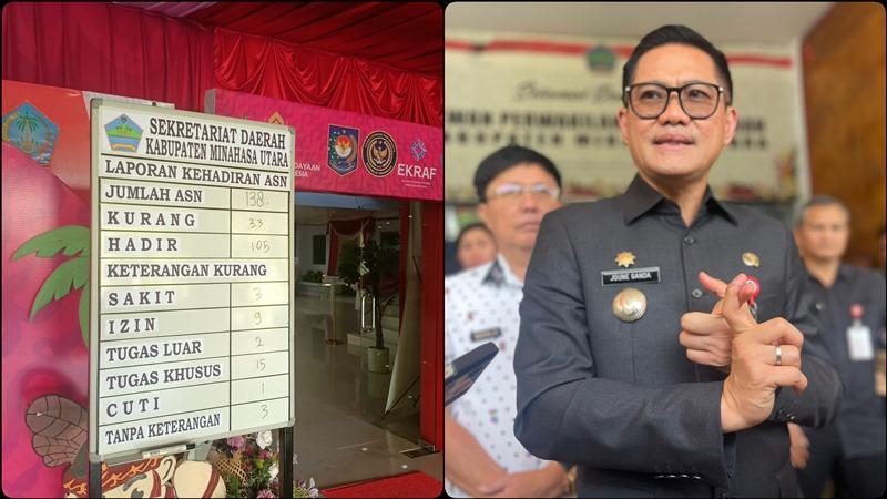 Pemkab Minut Tampilkan Data Absensi ASN Secara Terbuka, Dorong Transparansi dan Kinerja