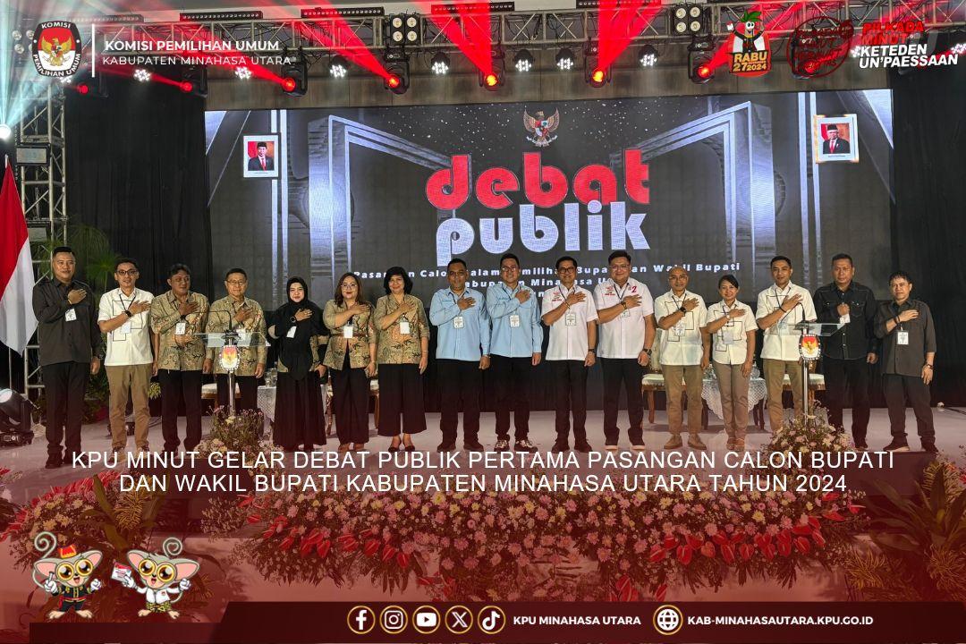 Debat Pertama Pilkada Minut 2024 Selesai Digelar, Hendra Lumanauw: Terima Kasih Atas Semua Dukungan