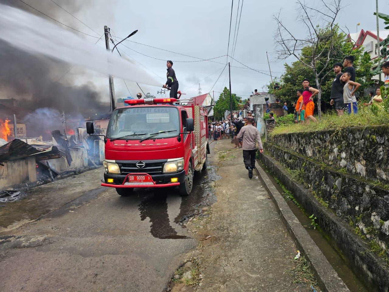Kebakaran di Minut Sulawesi Utara, Polsek Kauditan Perkirakan Kerugian Mencapai Ratusan Juta