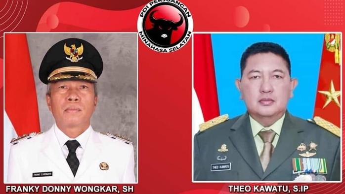 Franky Donny Wongkar dan Theo Kawatu Diusung PDIP sebagai Cabub-Cawagub di Pilkada Minsel 2024