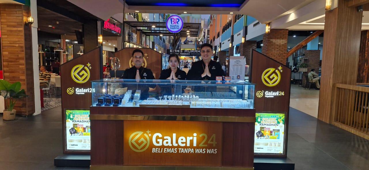 Pameran Galeri 24 Manado, Logam Mulia dan Suvenir Emas Diskon 0,5 Persen