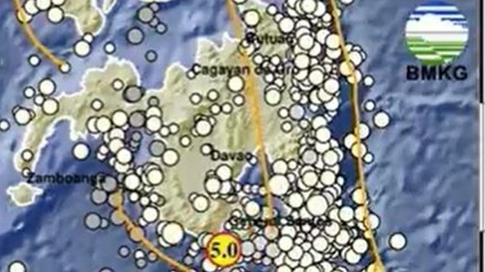 Gempa Bumi Magnitudo 5.0 Guncang Sulut, Info BMKG Terjadi di Kedalaman 13 Km, Tak Berpotensi Tsunami