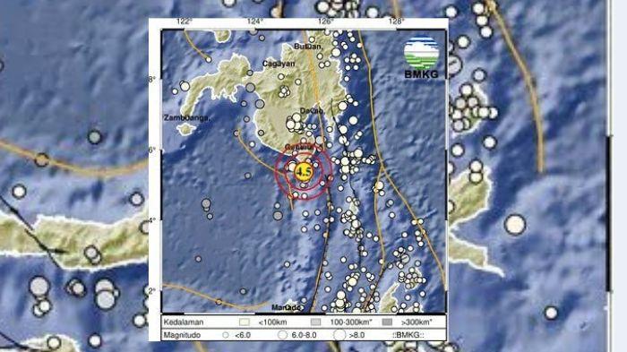 Gempa Magnitudo 4,5 Guncang Utara Tahuna Sangihe Jumat 10 Juli 2026, Berpusat di Kedalaman 13 Km - Tribunmanado.co.id