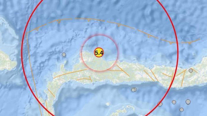 Gempa Magnitudo 5,4 Guncang Buol Sulteng, Terjadi pada Kedalaman 10 Kilometer - Tribunmanado.co.id