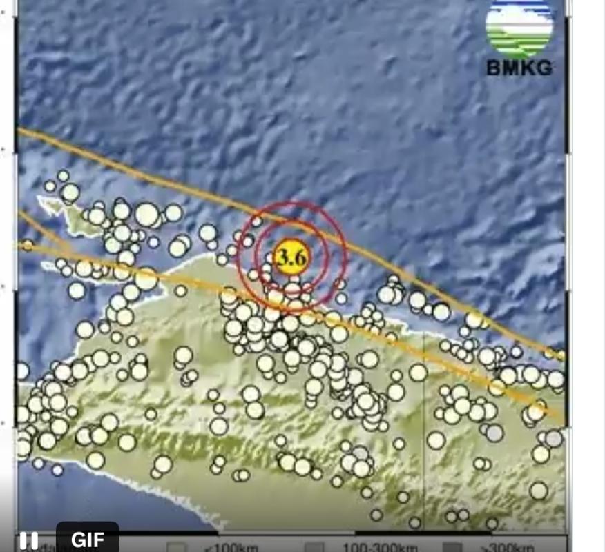 Gempa Bumi Guncang Papua Rabu 8 Juli 2026, Gempanya Terjadi Malam Ini di Sarmi - Tribunmanado.co.id