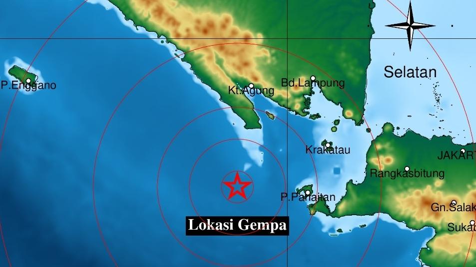 Gempa di Lampung Rabu 25 Juni 2025, Info BMKG Titik Lokasi Berpusat di Laut