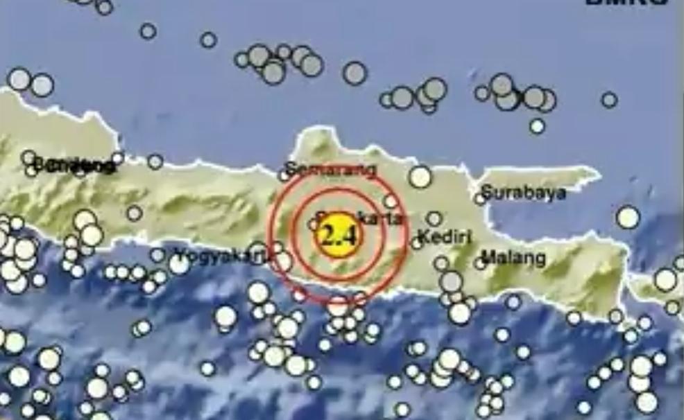 Gempa Terkini di Karanganyar Jateng Malam Ini Senin 20 April 2026, Berikut Info BMKG