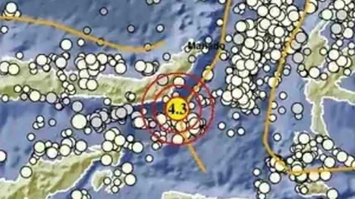 Gempa Terkini di Sulawesi Utara Malam Ini Senin 12 Januari 2026, Baru Terjadi, Berikut Info BMKG
