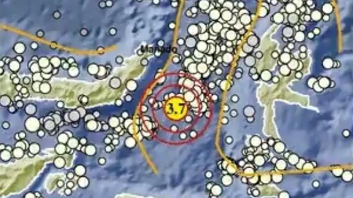 Gempa Terkini di Sulawesi Utara Malam Ini Sabtu 18 April 2026, Info BMKG Terjadi Sudah 3 Kali