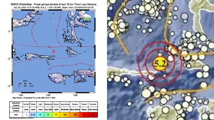 Gempa Terkini Siang Ini Kamis 20 Juli 2023, Baru Saja Guncang di Laut, Info BMKG Magnitudonya