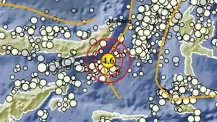 Gempa Guncang Sulawesi Utara Siang Ini Senin 10 Juni 2024, Info BMKG Magnitudo 4,8 di Laut