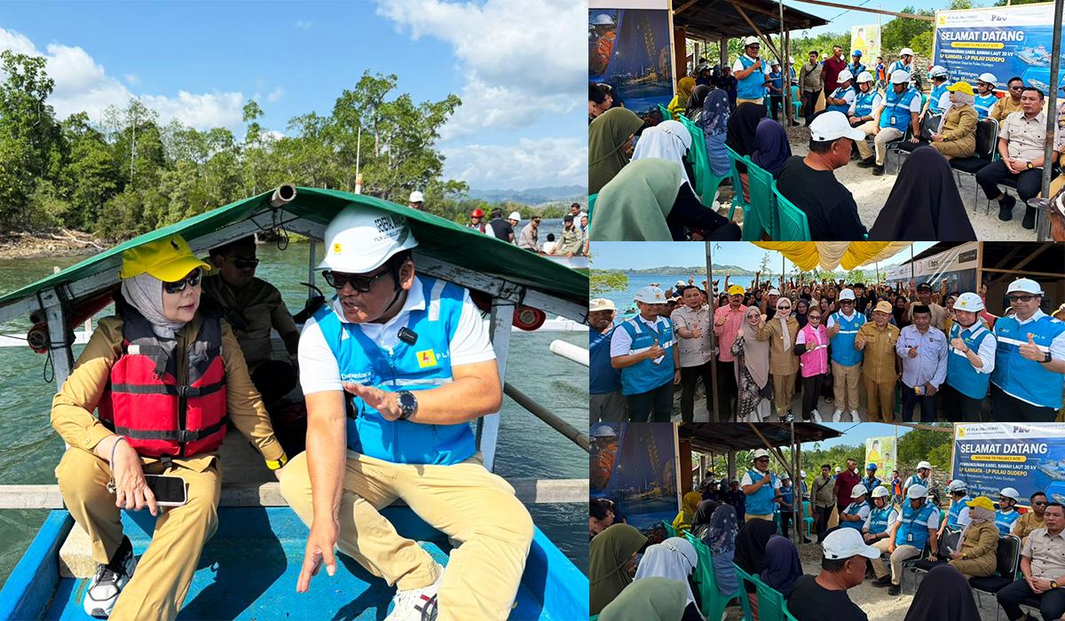 GM PLN UID Suluttenggo Tinjau Langsung Pemasangan Kabel Listrik Bawah Laut di Gorontalo - Tribunmanado.co.id
