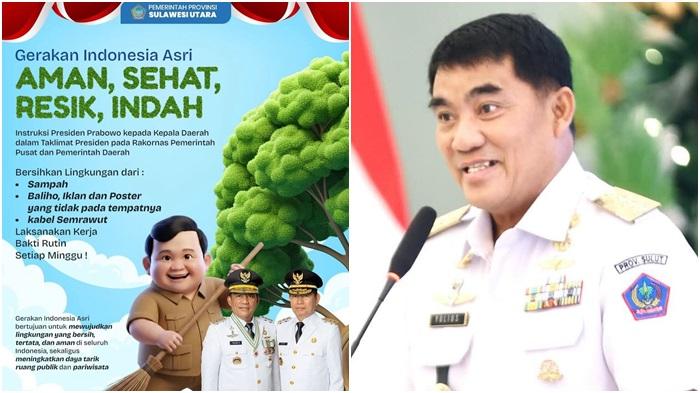 Gubernur YSK Gaungkan Gerakan Indonesia ASRI, Ajak Warga Sulut Jaga Lingkungan Sehat